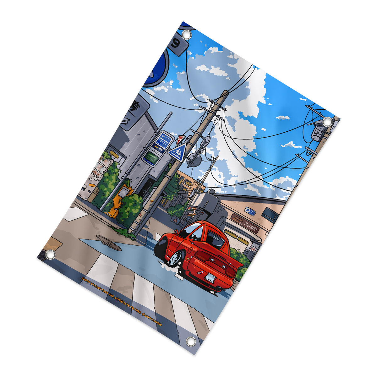 Dori on the streets Kanagawa! – Wall Flag
